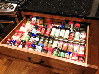 Spice Rack in Drawer