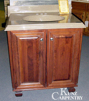 Mitered Doors Cherry Vanity