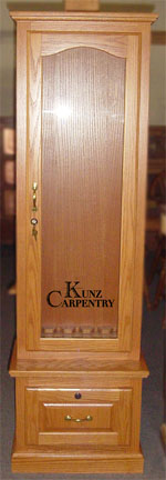 Oak Gun Cabinet