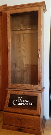 Oak Gun Cabinet