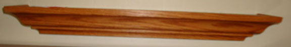 Custom Oak 28" Crown Molding Shelf