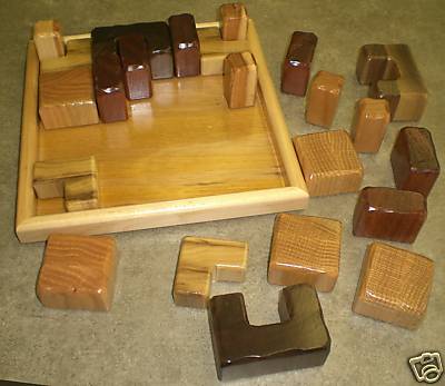 K14 - 13-5/8"x13-5/8"x2-1/4" Wooden Block Puzzle 2