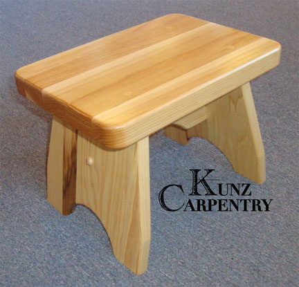 K42 - Solid Hickory Step Stool