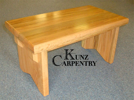 K46 - Red Oak Step Stool