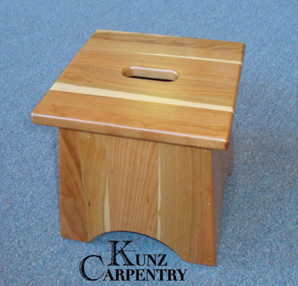 K8 - 10" Cherry Step Stool