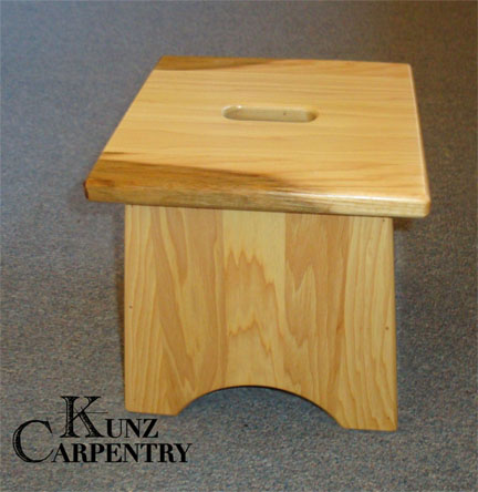 K8 - 10" Hickory Step Stool