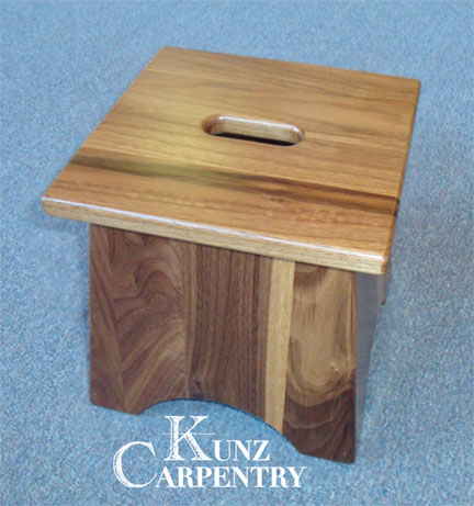 K8 - 10" Walnut Step Stool