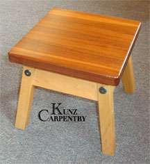 K39 - 9-1/2" x 9-1/2" Solid Wood Bench