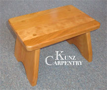 K4 Solid Cherry Wood Step Stool
