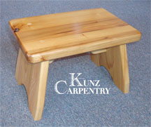 K4 Solid Hickory Wood Step Stool