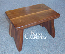 K4 Solid Walnut Wood Step Stool