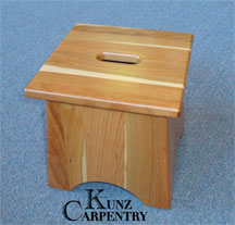 10" Cherry Step Stool