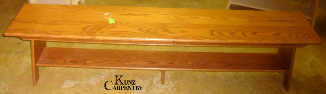 Large Oak Bench