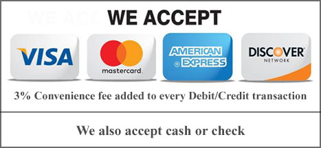 Now Accepting Credi Cards