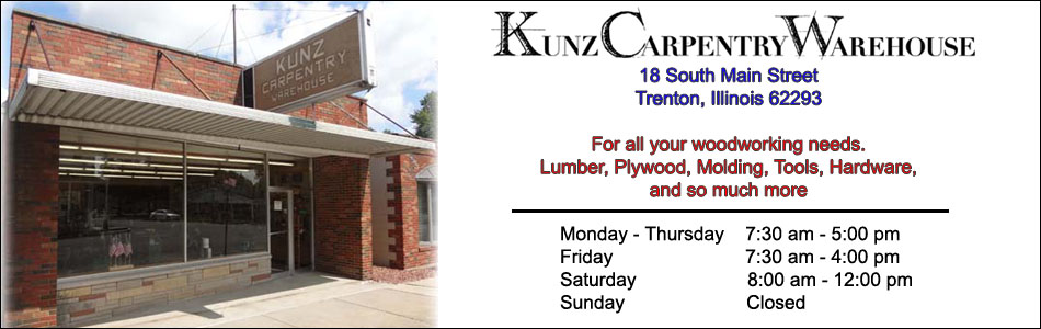 Kunz Carpentry Warehouse - Location & Hours