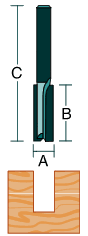 Double Fluted Straight -- Extra Length