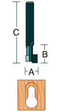 Keyhole Single Flute -- Shear Cut